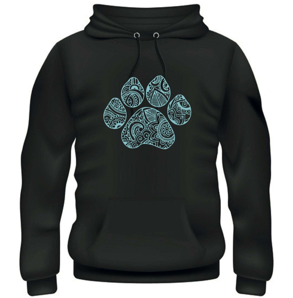 Dog paw cheap print hoodie