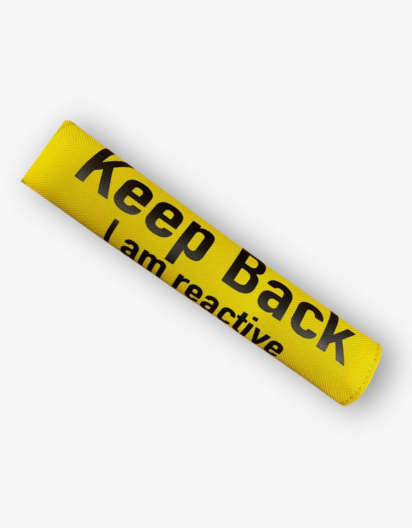 Keep Back I am Reactive Dog Yellow Lead Slip Cover - Pooch - NDL - 3889