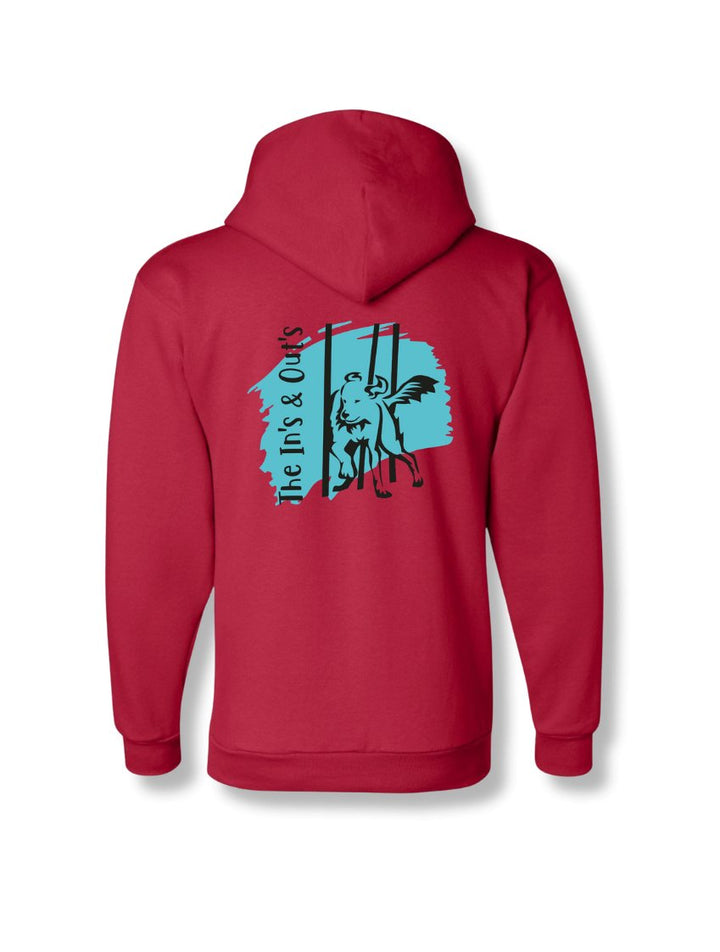 The In's & Out's Red Hoodie - Pooch-CLU-COT-4064-S