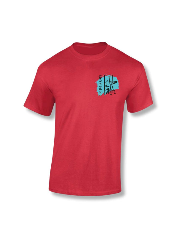 The In's & Out's Red T-shirt - Pooch-CLU-COT-4076-S