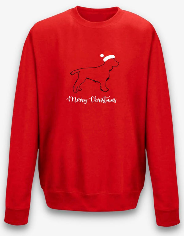 Cocker Spaniel Outline Christmas Jumper - Pooch-