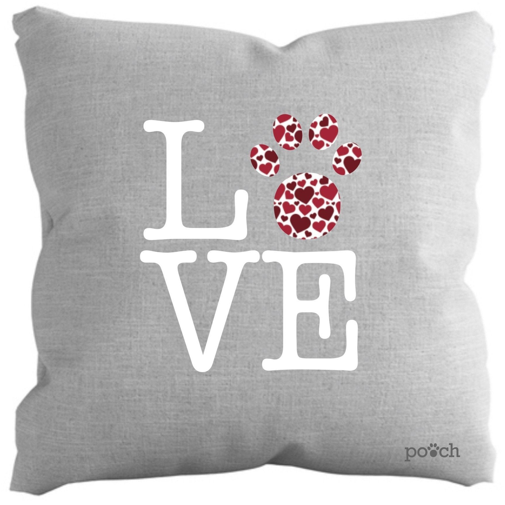 Paw print outlet cushion