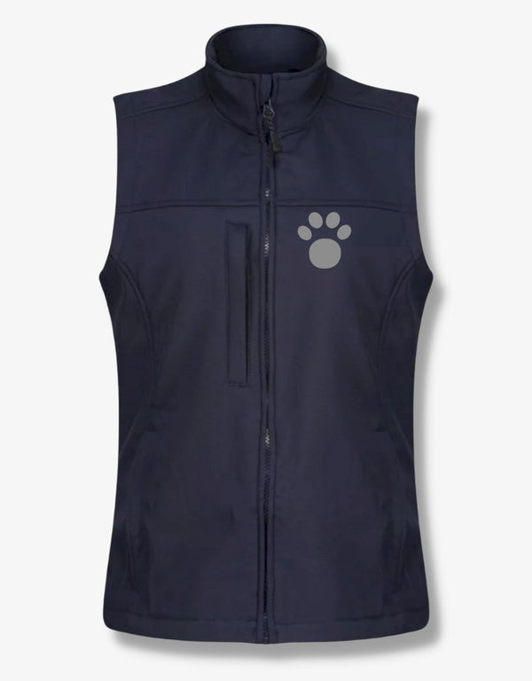 Women's Regatta Flux Soft shell Body Warmer with Paw print - Pooch-BOD-B-4012-N1